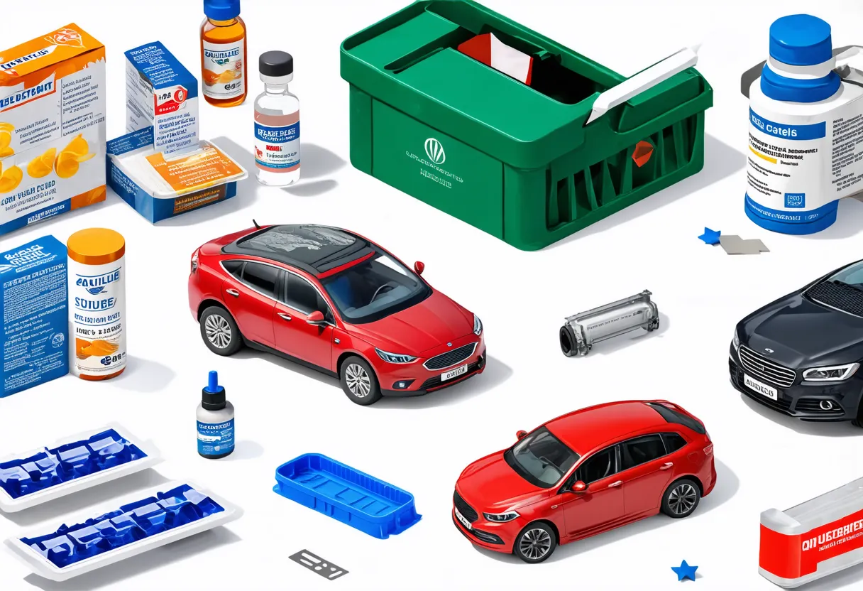 exports of Germany cars packaged medicine vehicle parts accessories vaccines plastic products