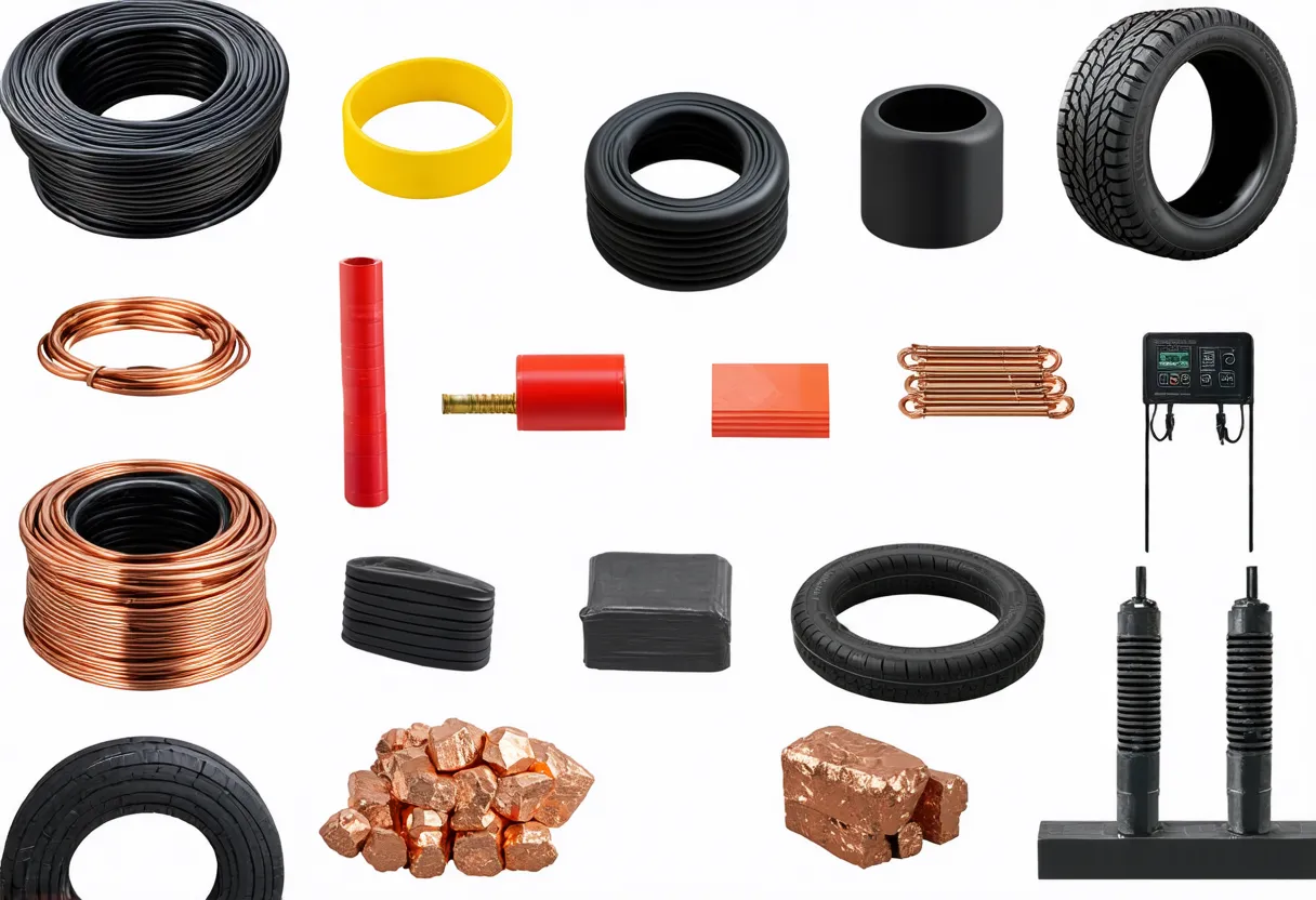 exports of Serbia insulated wire copper ore plastic products electricity rubber tires