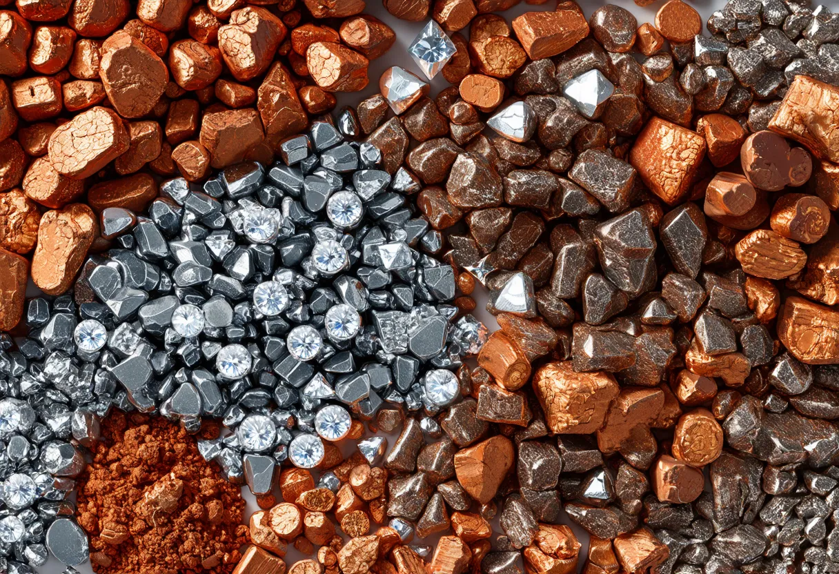 exports of Sierra Leone iron ore titanium ore diamonds wood aluminum ore